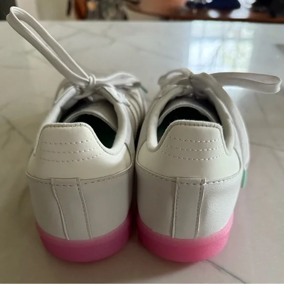 Adidas Velosamba vegan leather cycling shoes size 9 womens, gray lucid fuchsia - Picture 6 of 9